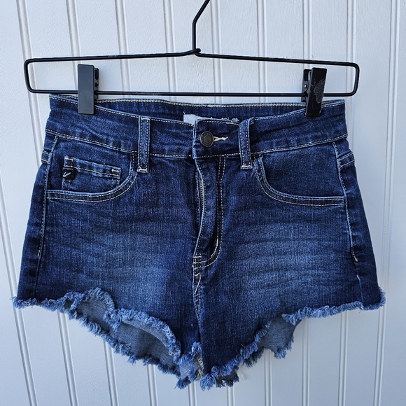 KanCan Pants - KanCan Dark Blue Jean Shorts